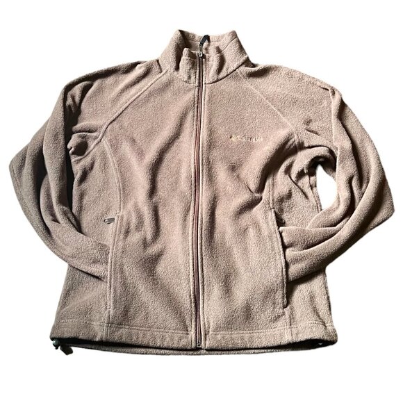 Columbia Women's Chocolate Brown Fleece Full Zipper Jacket, Size M - Picture 6 of 11